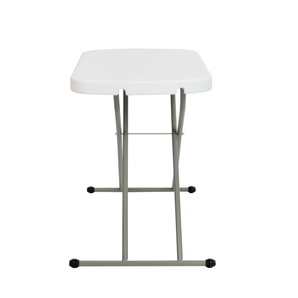 26 Inch Granite White Plastic Folding Table, Side Table, Laptop Table, TV Tray. Picture 9