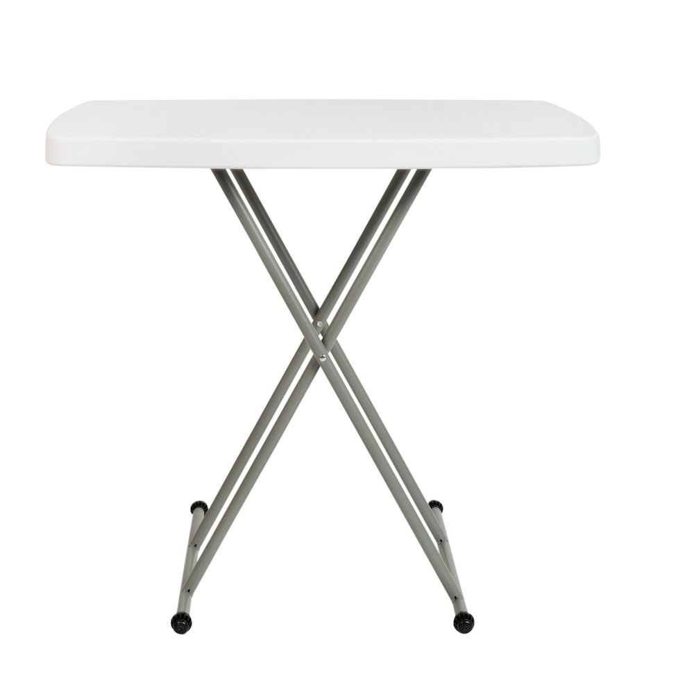 30 Inch Granite White Plastic Folding Table, Side Table, Laptop Table, TV Tray. Picture 11