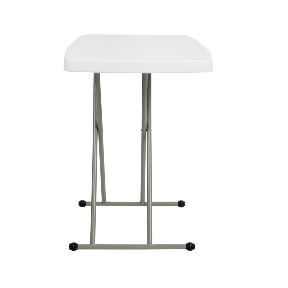30 Inch Granite White Plastic Folding Table, Side Table, Laptop Table, TV Tray. Picture 9