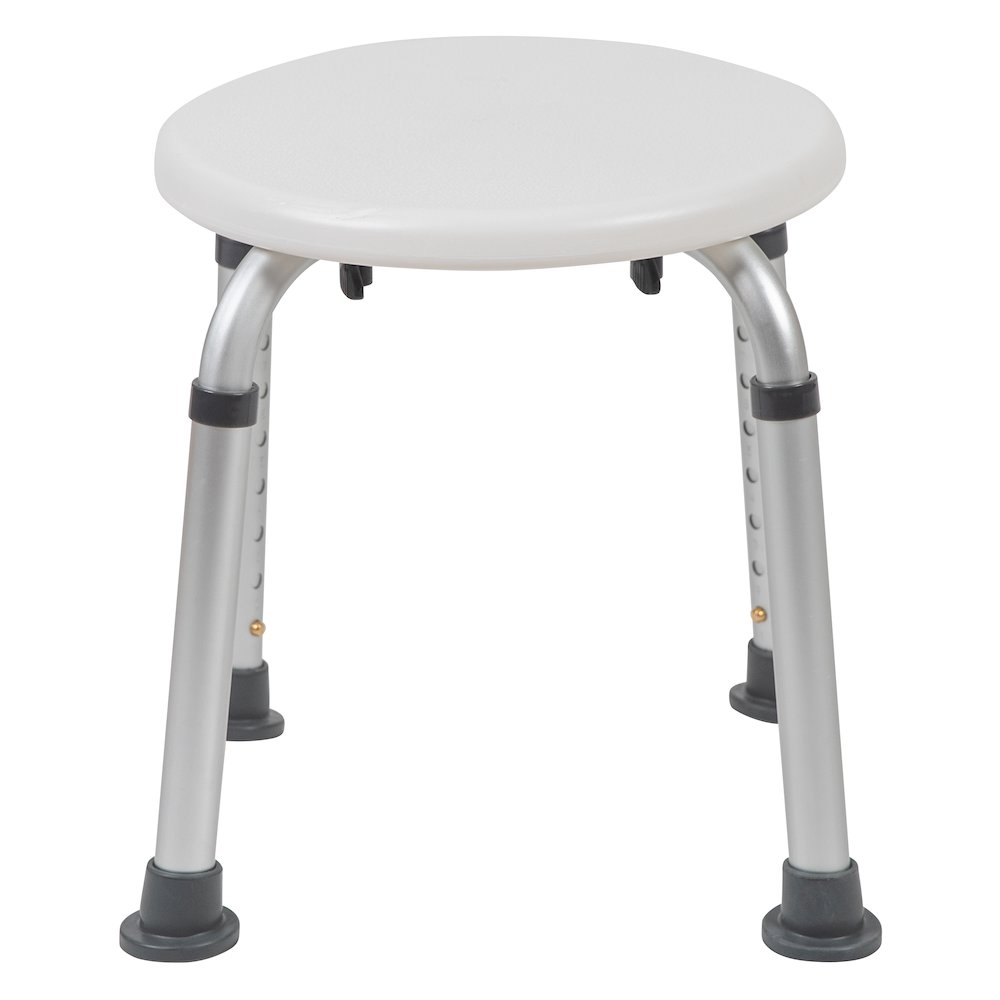 300 Lb. Capacity, Adjustable White Bath, Shower Stool. Picture 10