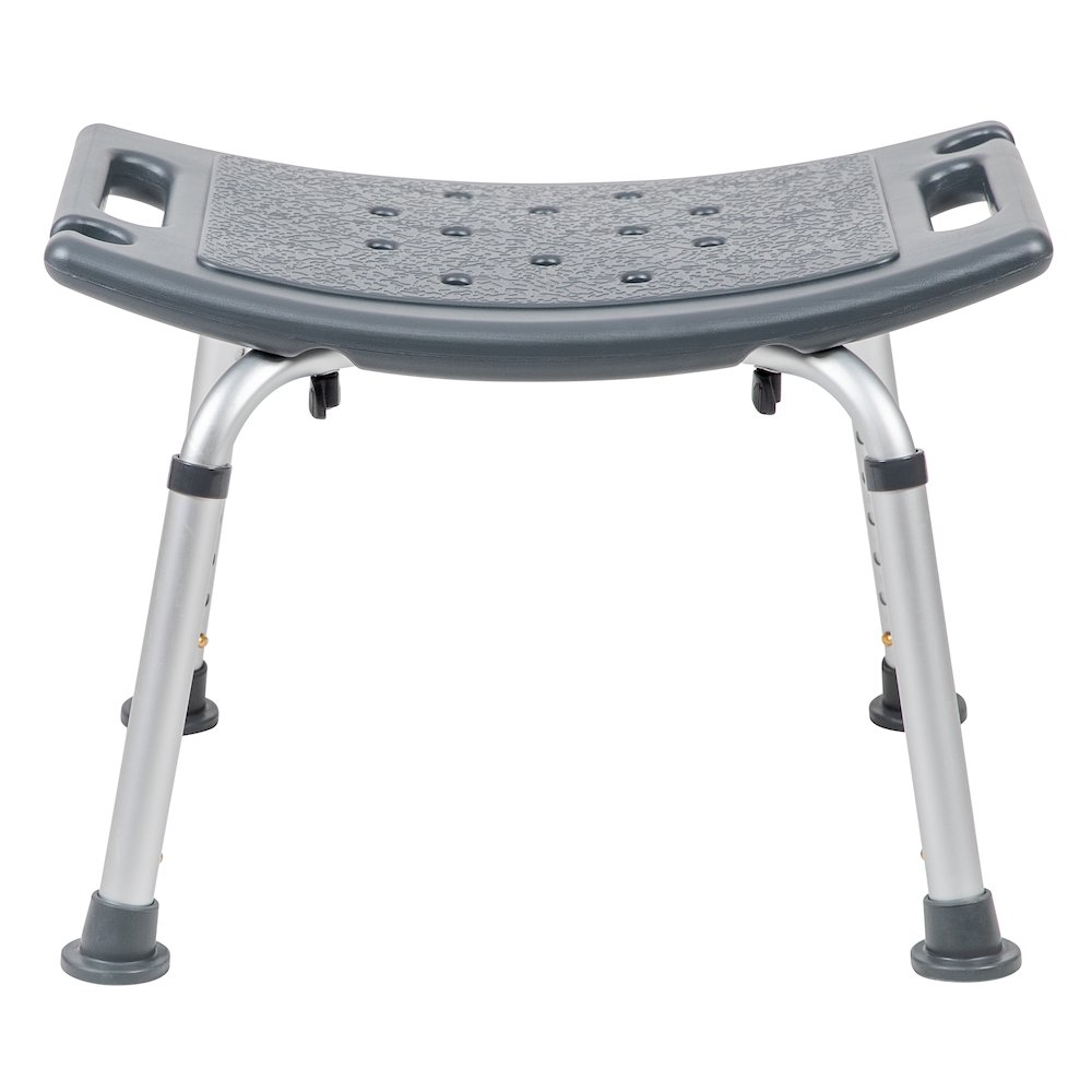 300 Lb. Capacity, Adjustable Gray Bath, Shower Chair with Non-slip Feet. Picture 11