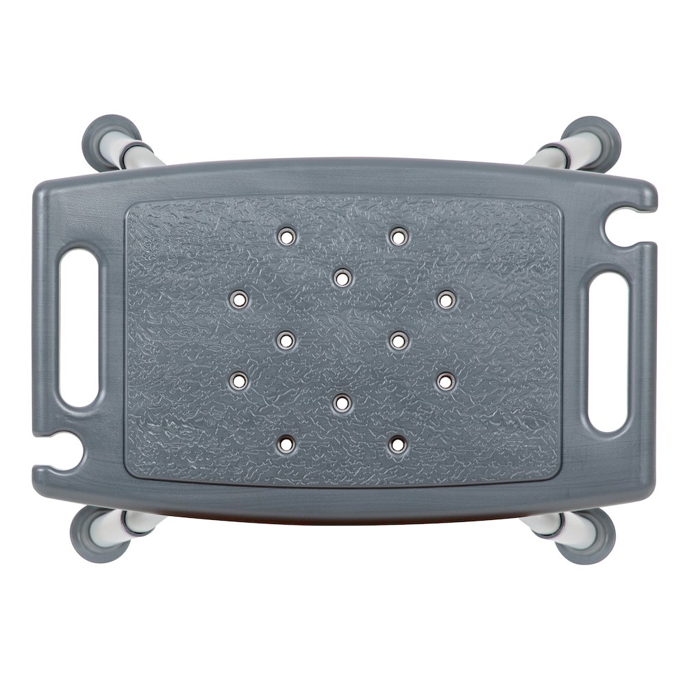 300 Lb. Capacity, Adjustable Gray Bath, Shower Chair with Non-slip Feet. Picture 12