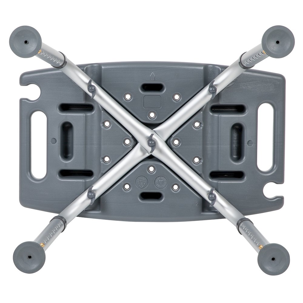 300 Lb. Capacity, Adjustable Gray Bath, Shower Chair with Non-slip Feet. Picture 13