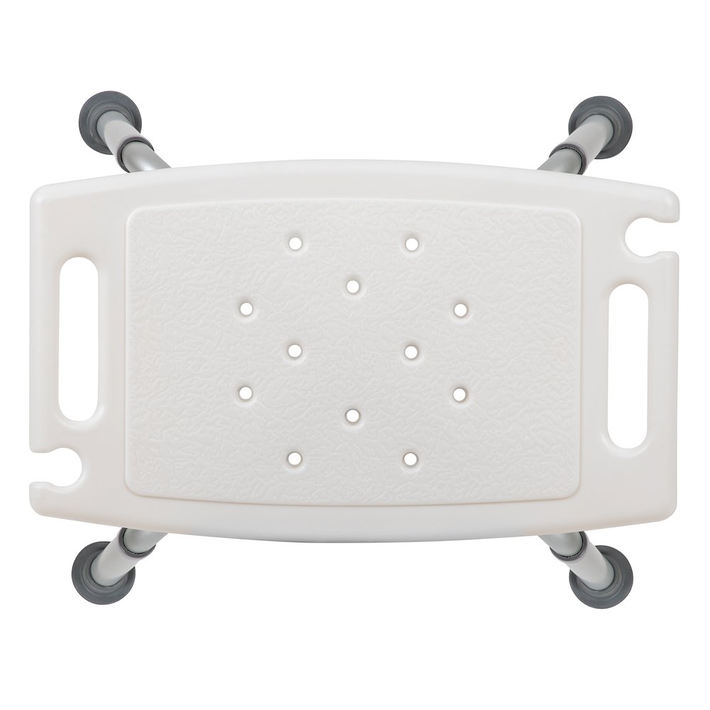 300 Lb. Capacity, Adjustable White Bath, Shower Chair with Non-slip Feet. Picture 12