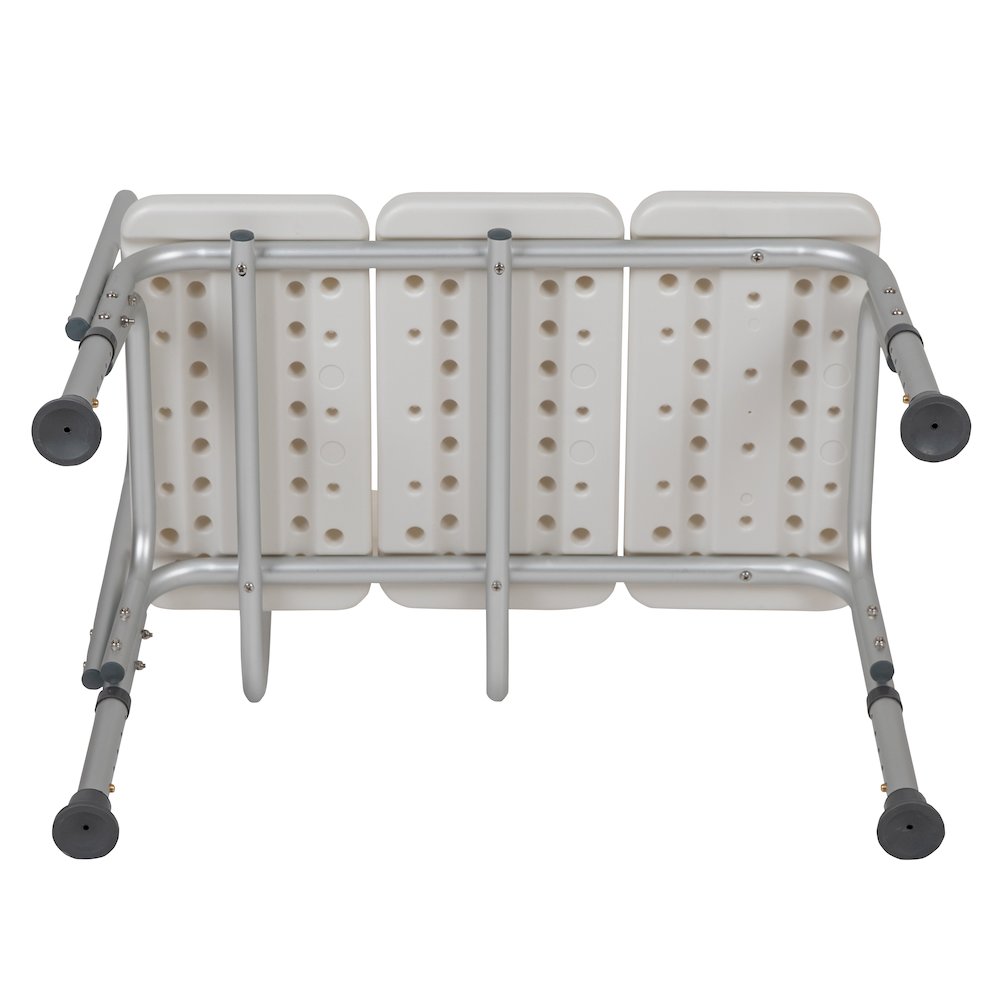 300 Lb. Capacity Adjustable White Bath & Shower Transfer Bench and Side Arm. Picture 16