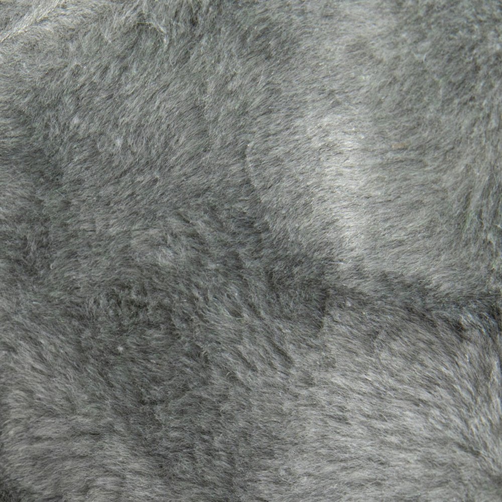 Duncan Oversized Gray Furry Refillable Bean Bag Chair for All Ages. Picture 9