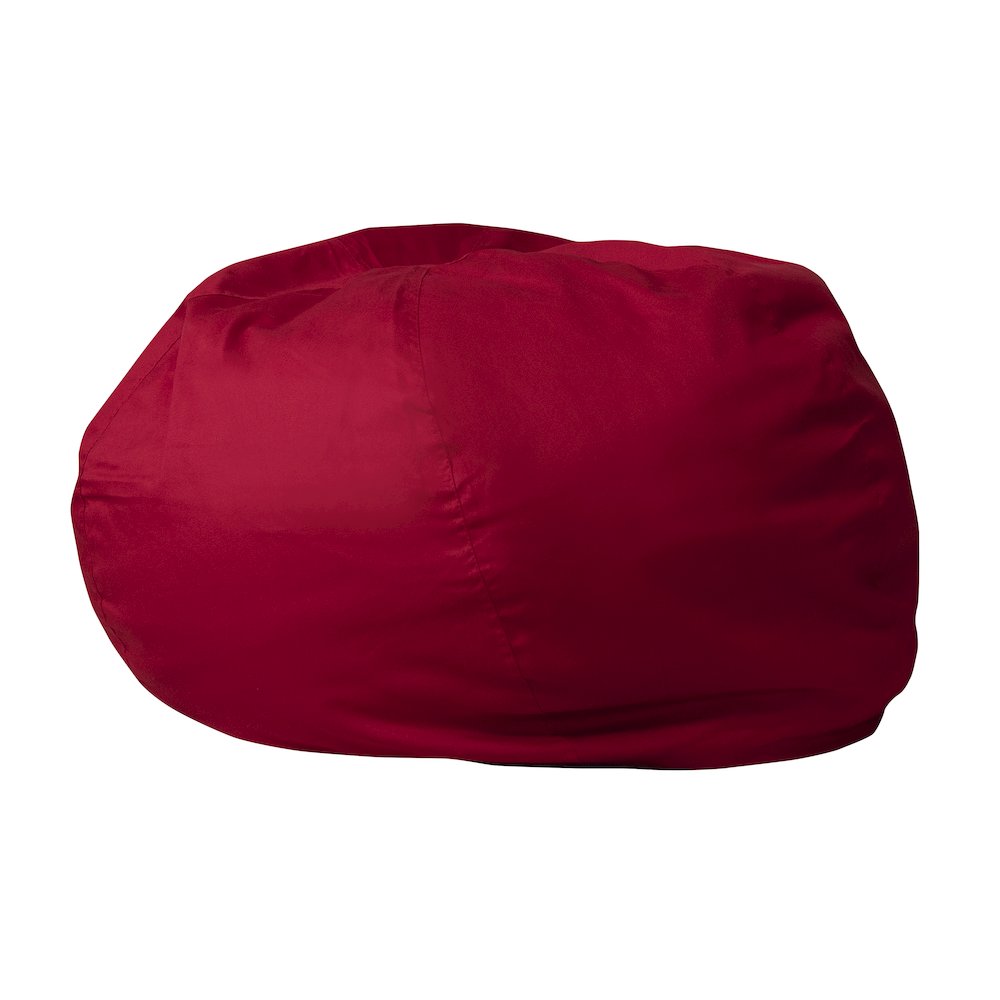 Oversized Solid Red Refillable Bean Bag Chair for All Ages. Picture 1