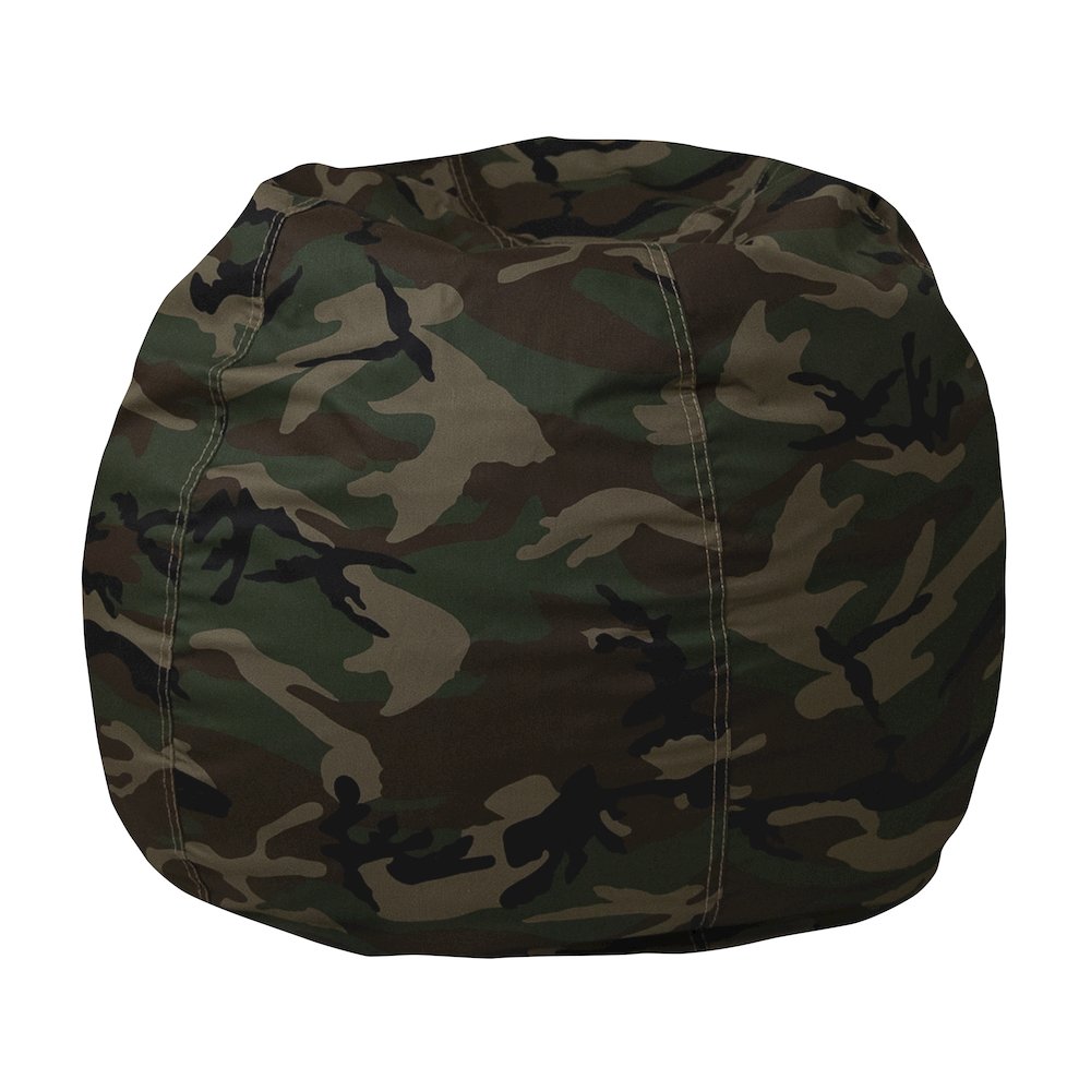 Small Camouflage Refillable Bean Bag Chair for Kids and Teens. Picture 1