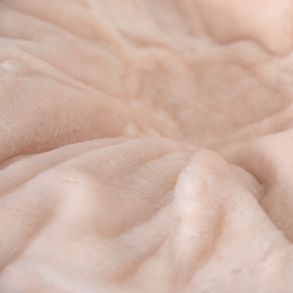 Dillon Small Blush Furry Refillable Bean Bag Chair for Kids and Teens. Picture 9