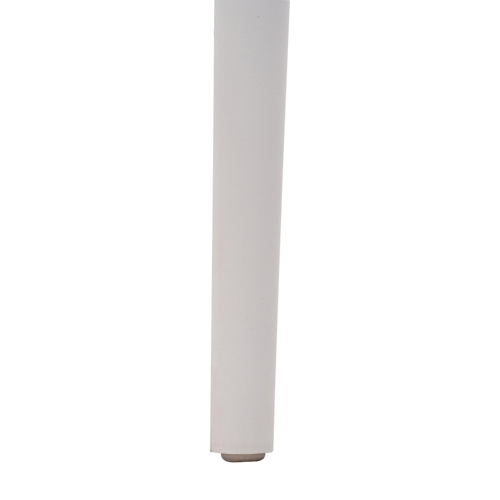 Bridgeport Stacking Patio Chair with Slatted Backrest in White. Picture 11