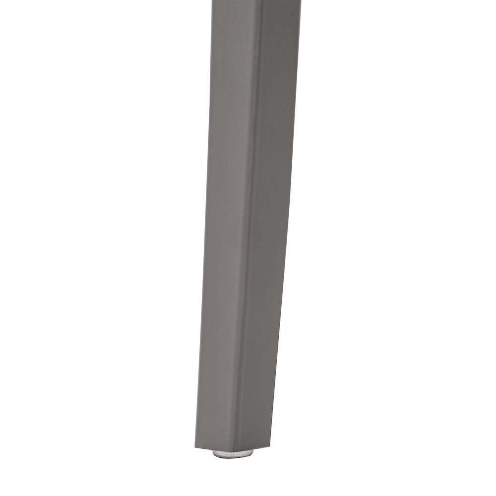 Dover Stacking Patio Chair with Curved Backrest in Gray. Picture 11