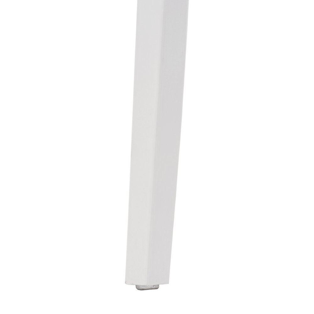 Dover Stacking Patio Chair with Curved Backrest in White. Picture 11