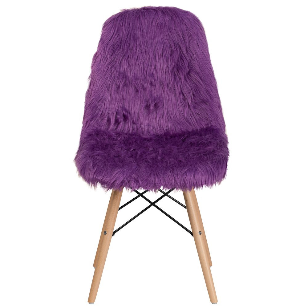 Shaggy Dog Purple Accent Chair. Picture 10