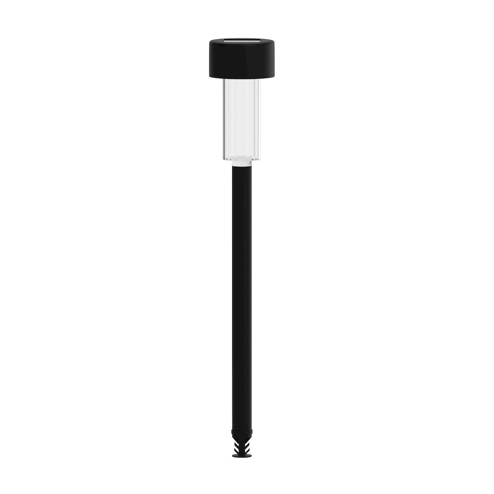 Outdoor Solar Powered LED Decorative Stake Lights - Set of 12, Black. Picture 8