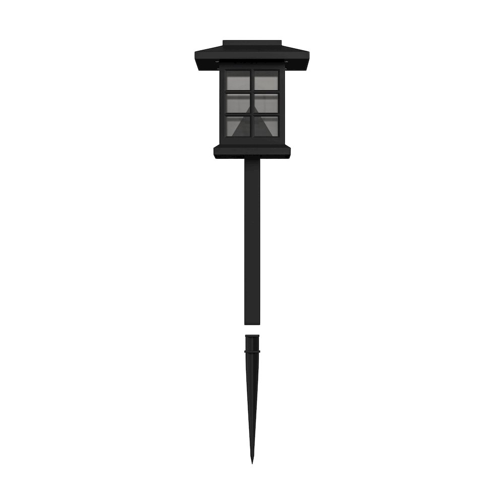 8 Pack Black Lantern LED Solar Lights Weather Resistant Solar Powered Lights. Picture 11
