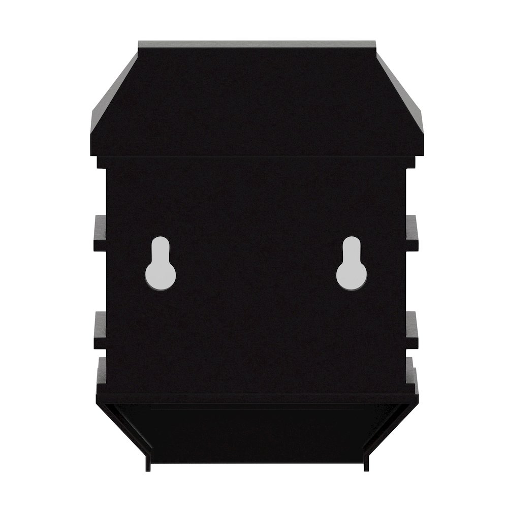 Solar Powered LED Lantern Style Deck and Fence Lights - Set of 6, Brown. Picture 6