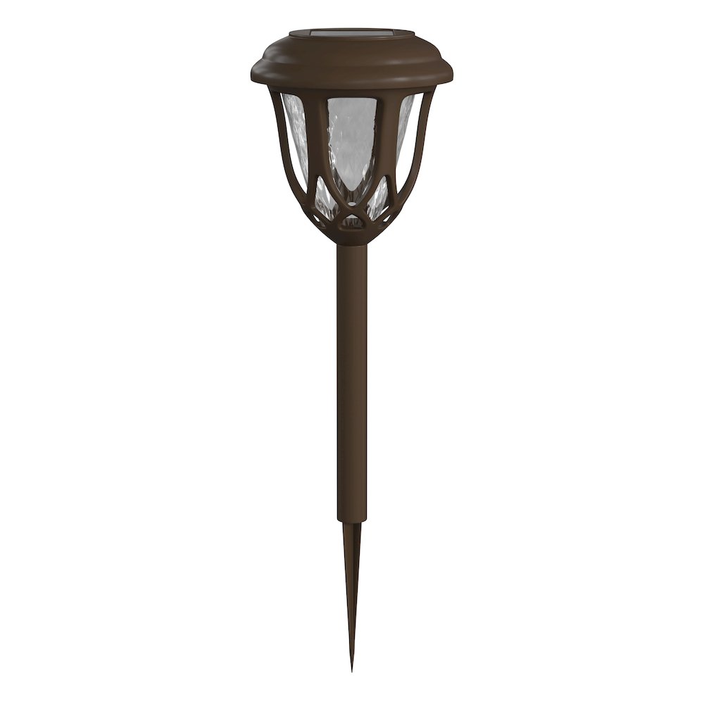 8 Pack Brown Tulip Design LED Solar Lights Weather Resistant. Picture 8