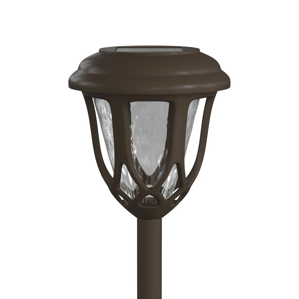 8 Pack Brown Tulip Design LED Solar Lights Weather Resistant. Picture 7