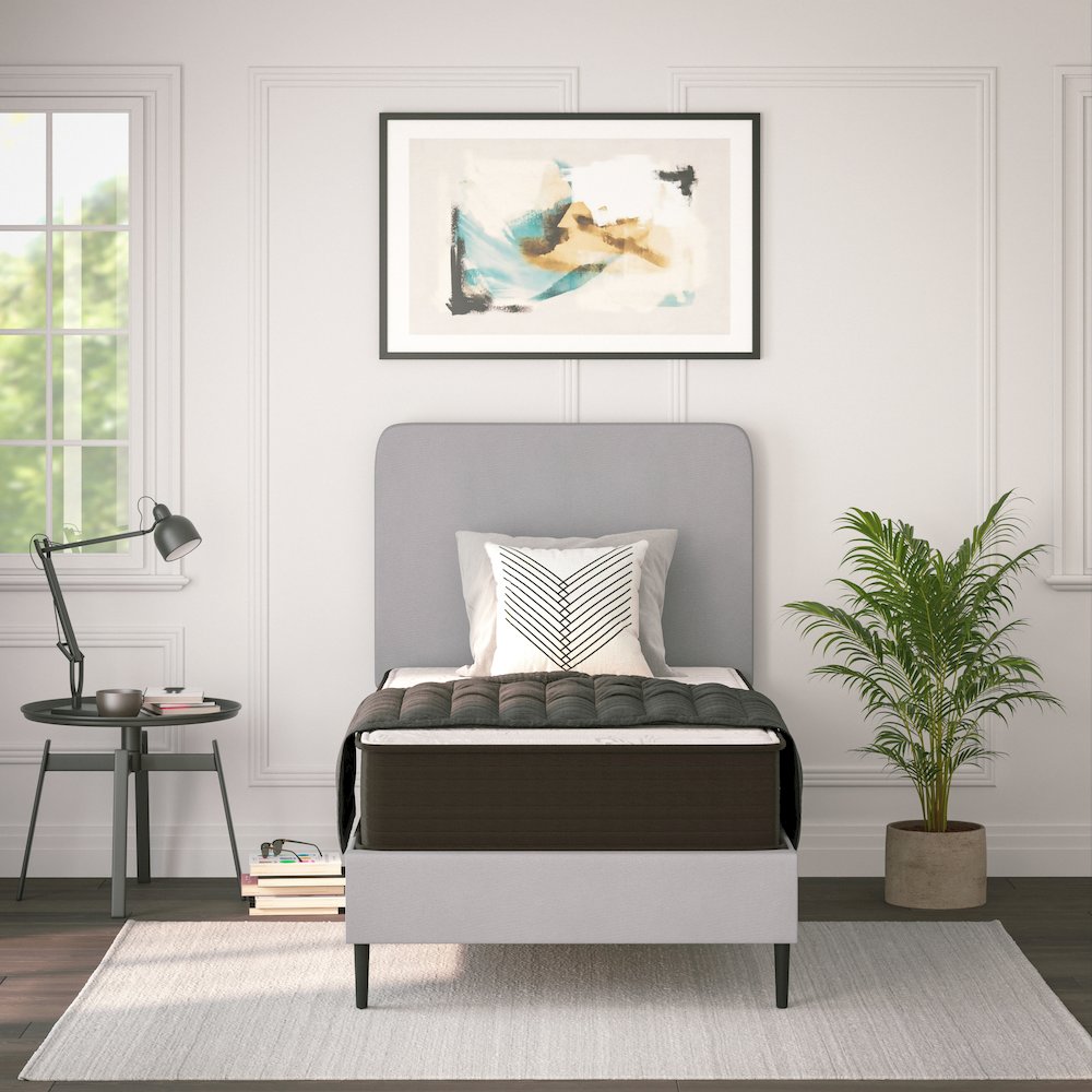 10" Hybrid Foam and Pocket Spring Twin Mattress in a Box. Picture 2