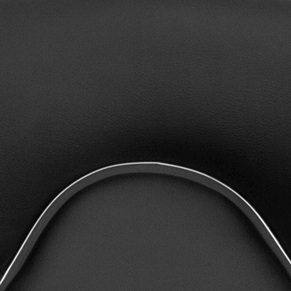 Cozy Mid-Back Black Vinyl Adjustable Height Barstool with Chrome Base. Picture 12