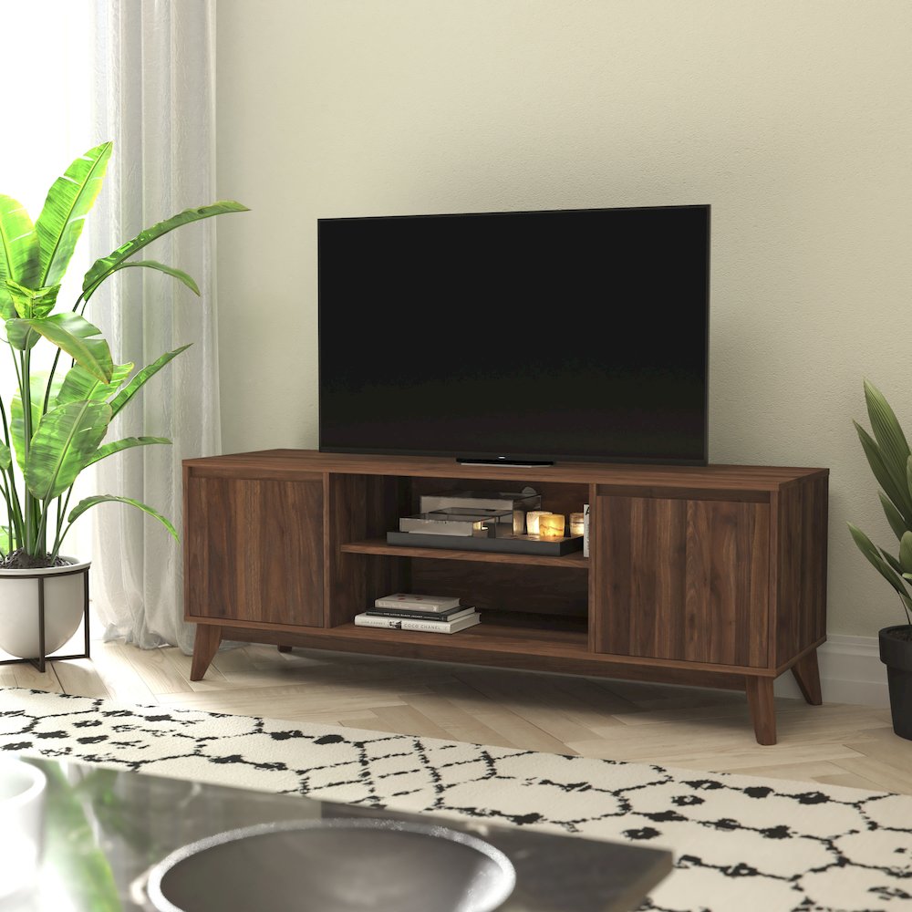 TV Stand in Walnut for up to 64 in TV's - 60 in Media Center. Picture 2
