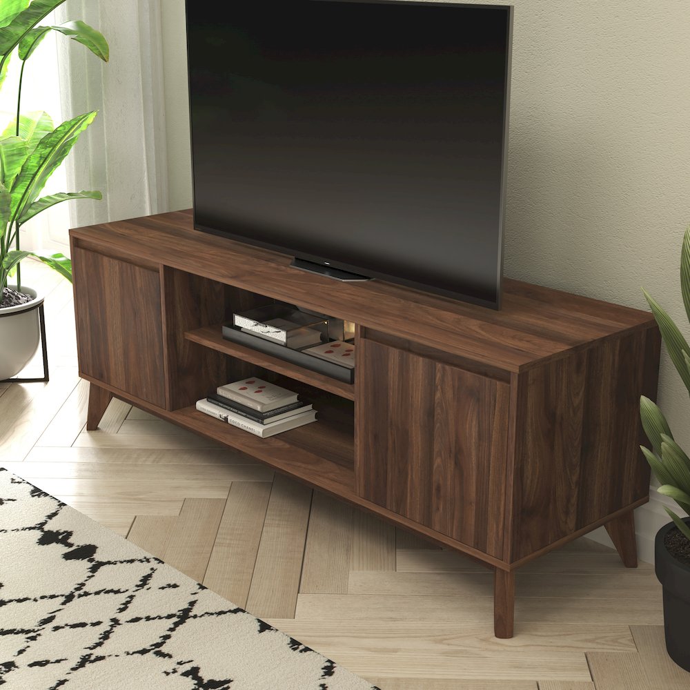 TV Stand in Walnut for up to 64 in TV's - 60 in Media Center. Picture 6