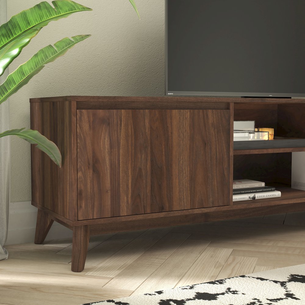 TV Stand in Walnut for 65+ in TV's - 70 in Media Center. Picture 7