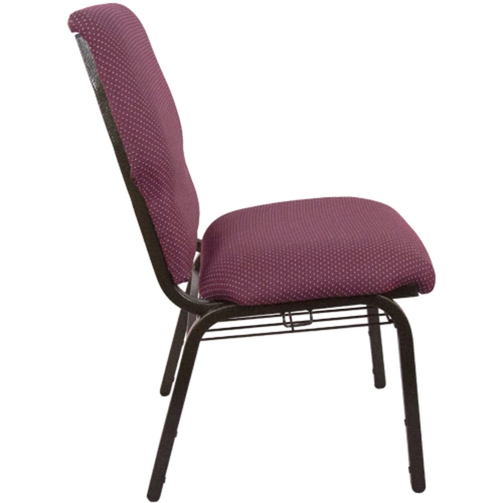 Burgundy Pattern Discount Church Chair - 21 in. Wide. Picture 3
