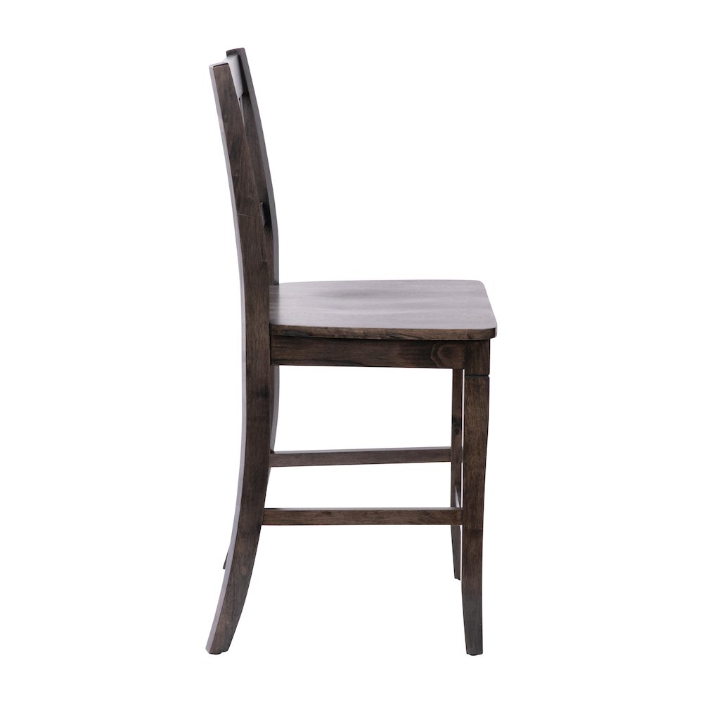 Set of 2 Modern Farmhouse Style Commercial Grade Counter Height Stools. Picture 11