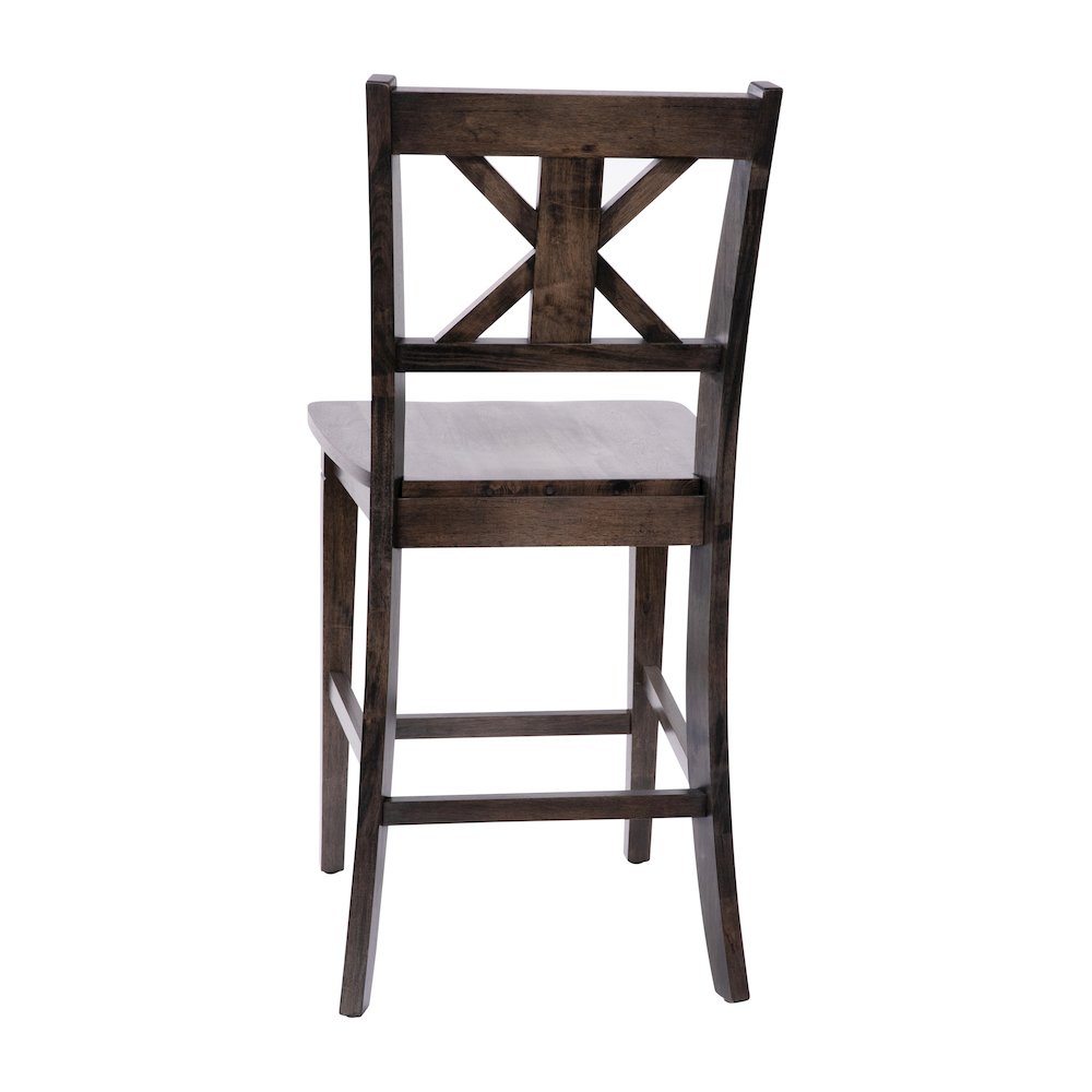 Set of 2 Modern Farmhouse Style Commercial Grade Counter Height Stools. Picture 9