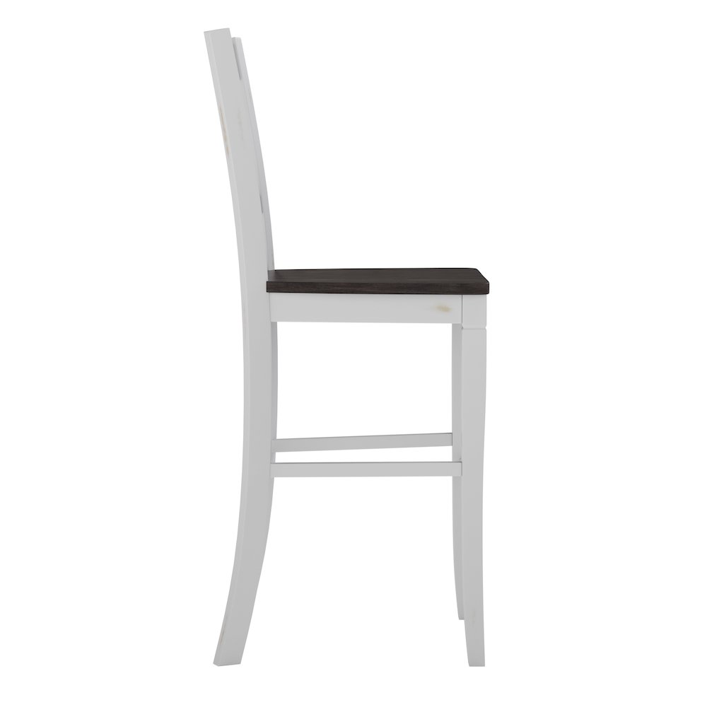 Set of 2 Modern Farmhouse Style Commercial Grade Bar Height Stools. Picture 10