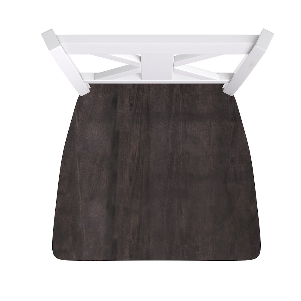 Set of 2 Modern Farmhouse Style Commercial Grade Bar Height Stools. Picture 12
