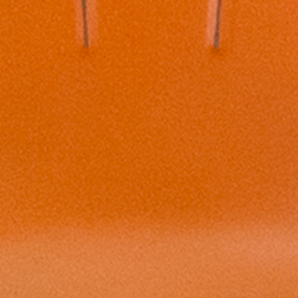 24" High Distressed Orange Metal Indoor-Outdoor Counter Height Stool with Back. Picture 12