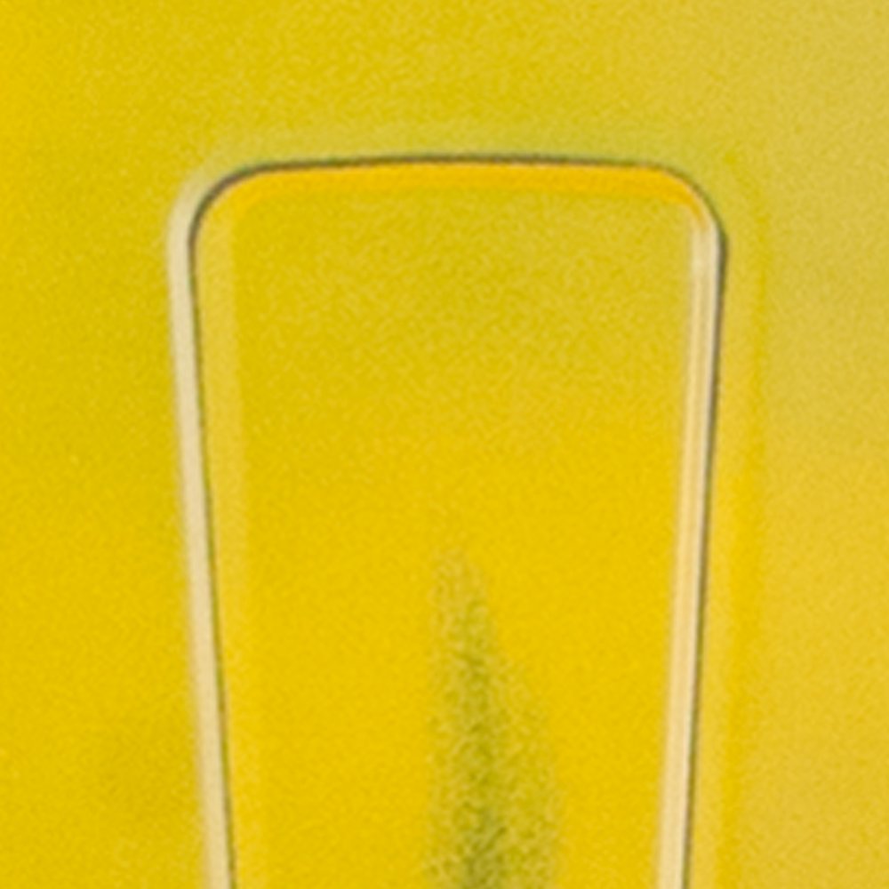 30" High Distressed Yellow Metal Indoor-Outdoor Barstool with Back. Picture 12