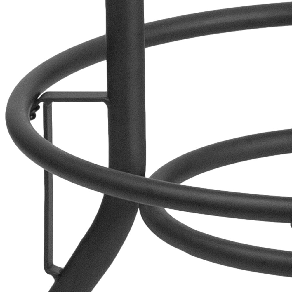 30'' Barstool with Swivel Lift Black LeatherSoft Seat. Picture 9