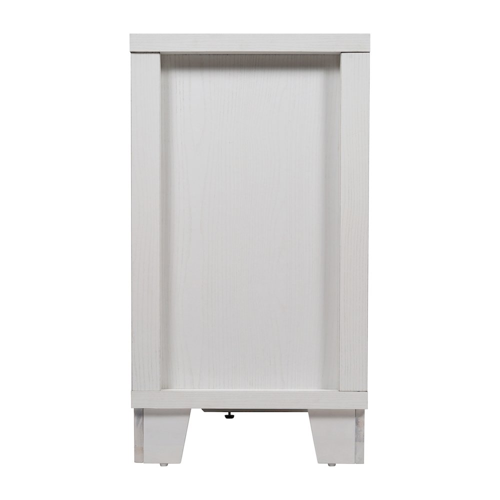 White 59 Inch Modern Kitchen and Dining Room Buffet Sideboard Storage Cabinet. Picture 9