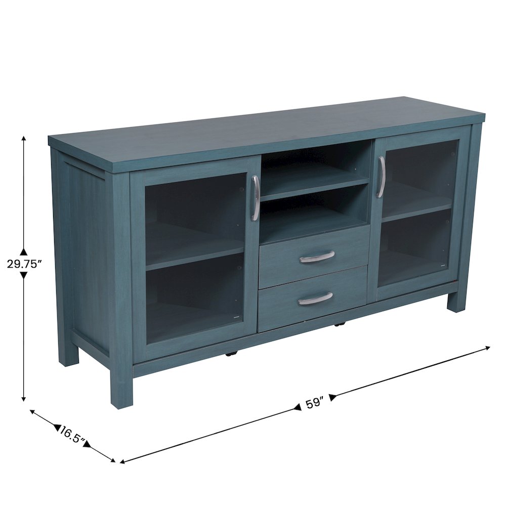 59 Inch Modern Kitchen and Dining Room Buffet Sideboard Storage Cabinet. Picture 5