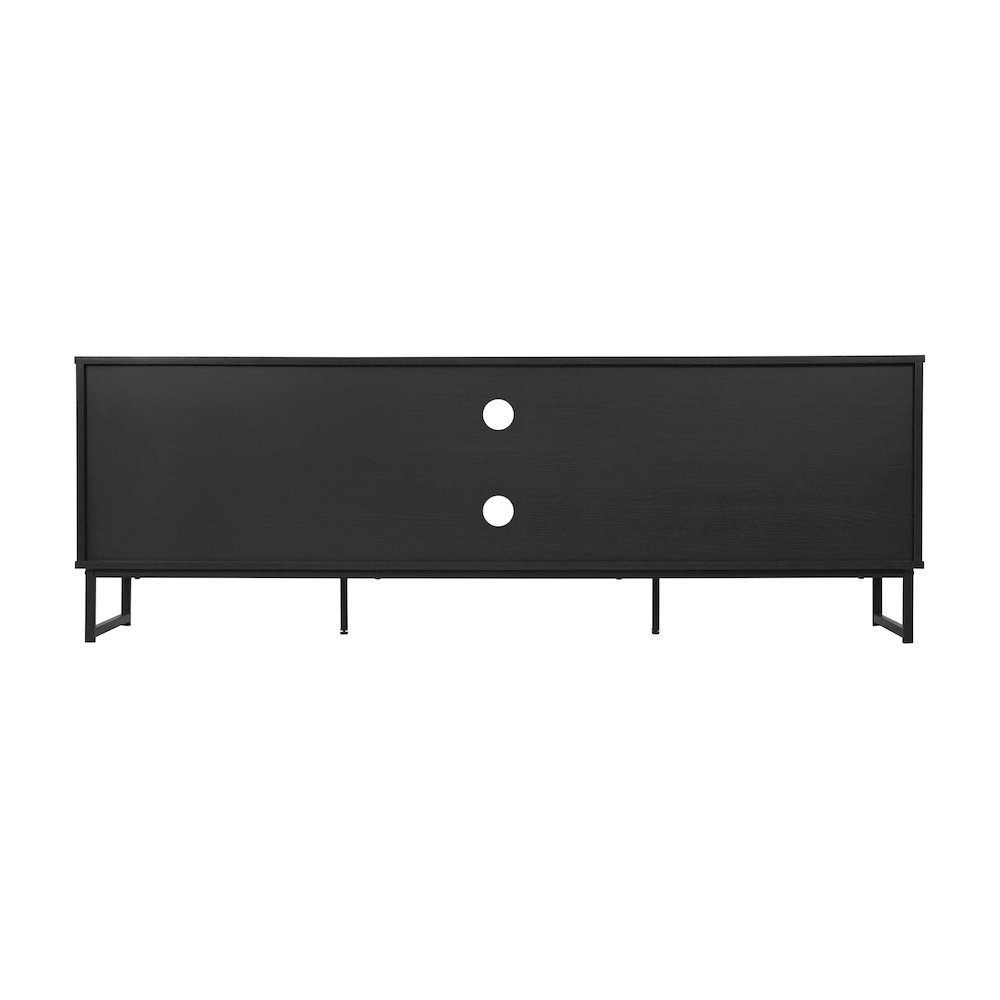 Malaki Mid-Century Modern 65 Inch TV Stand, TV Stand for up to 70" TV's, Black. Picture 5