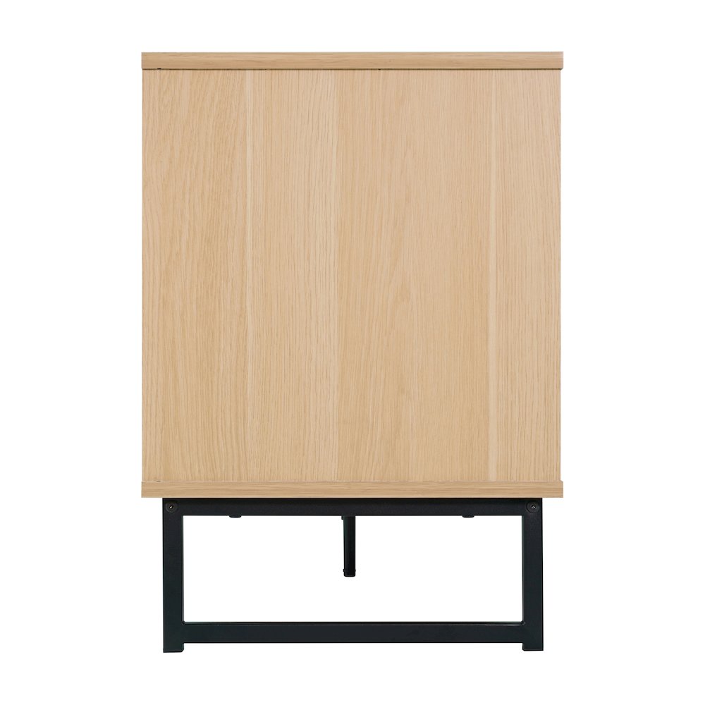 Malaki Mid-Century Modern 65 Inch TV Stand, TV Stand for up to 70" TV's,Natural. Picture 7
