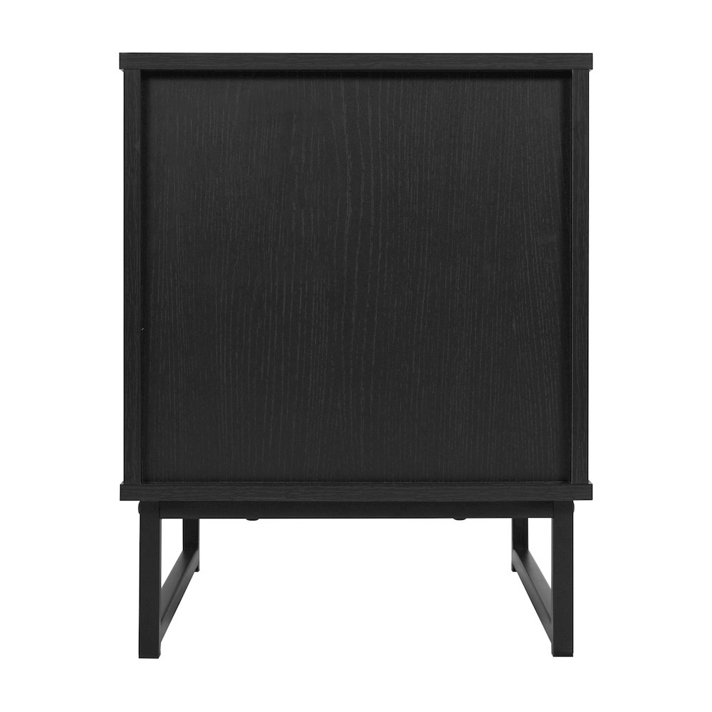Set of 2 Mid-Century Modern Nightstands or End Tables, Black. Picture 8