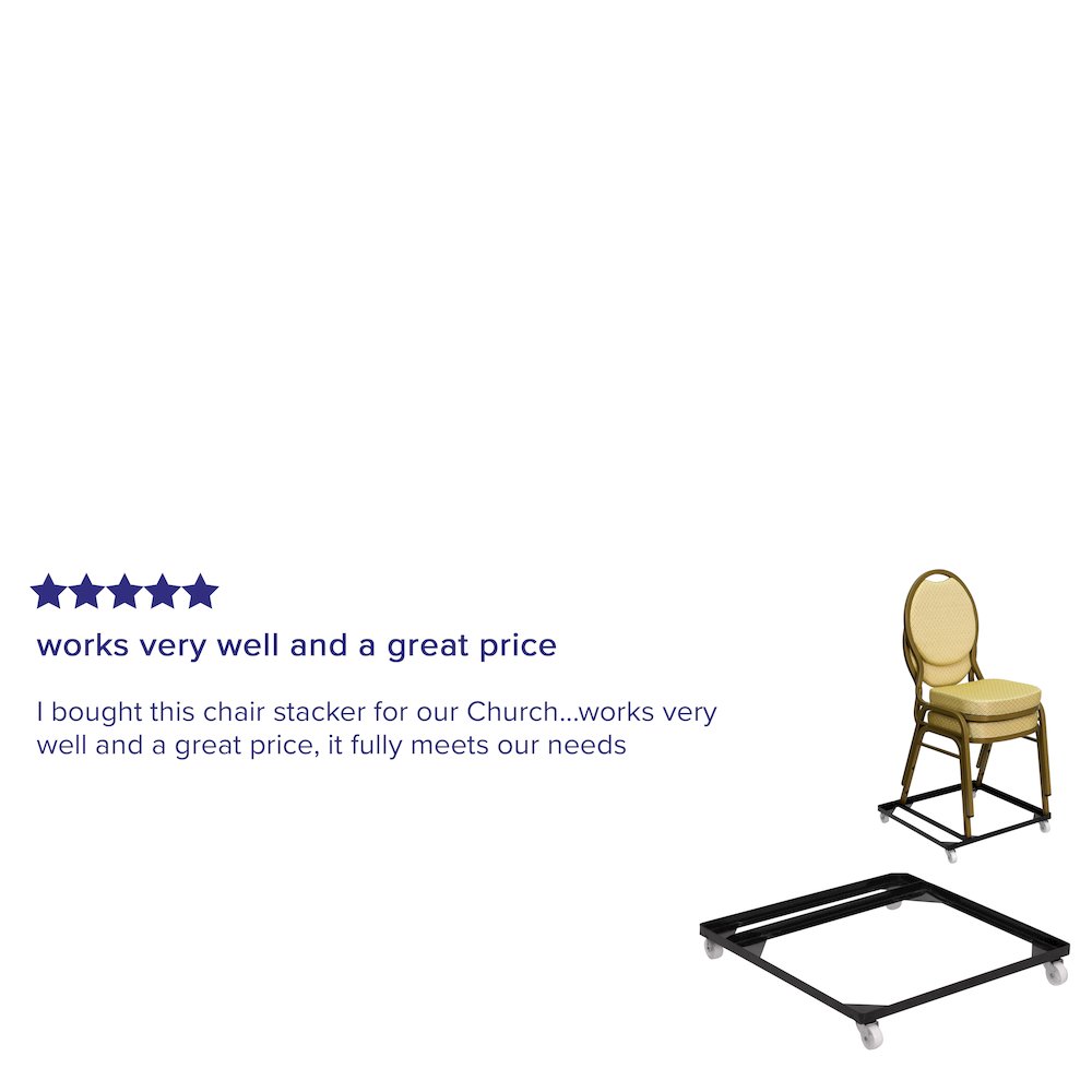 Steel Stack Chair and Church Chair Dolly. Picture 4