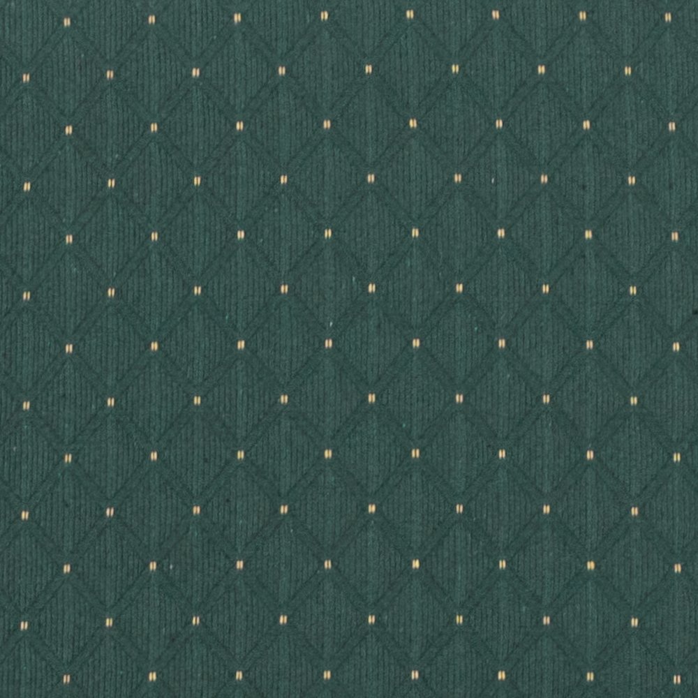 21''W Church Chair in Hunter Green Dot Fabric with Book Rack - Gold Vein Frame. Picture 11