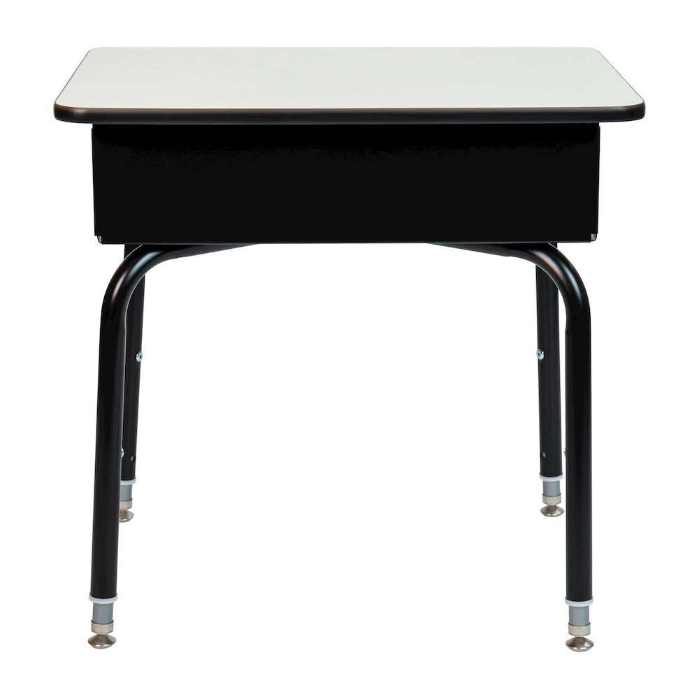 Student Desk with Open Front Metal Book Box - Gray. Picture 10