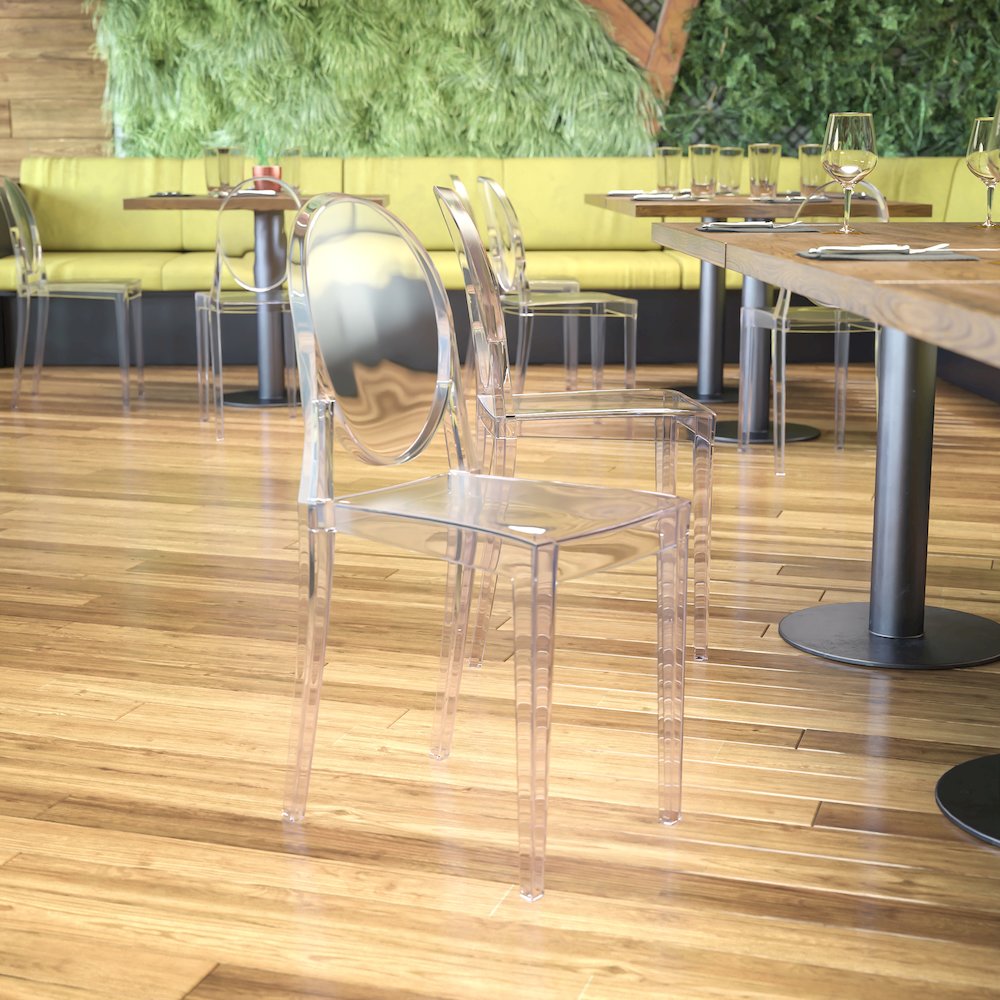 Ghost Side Chair in Transparent Crystal. Picture 2