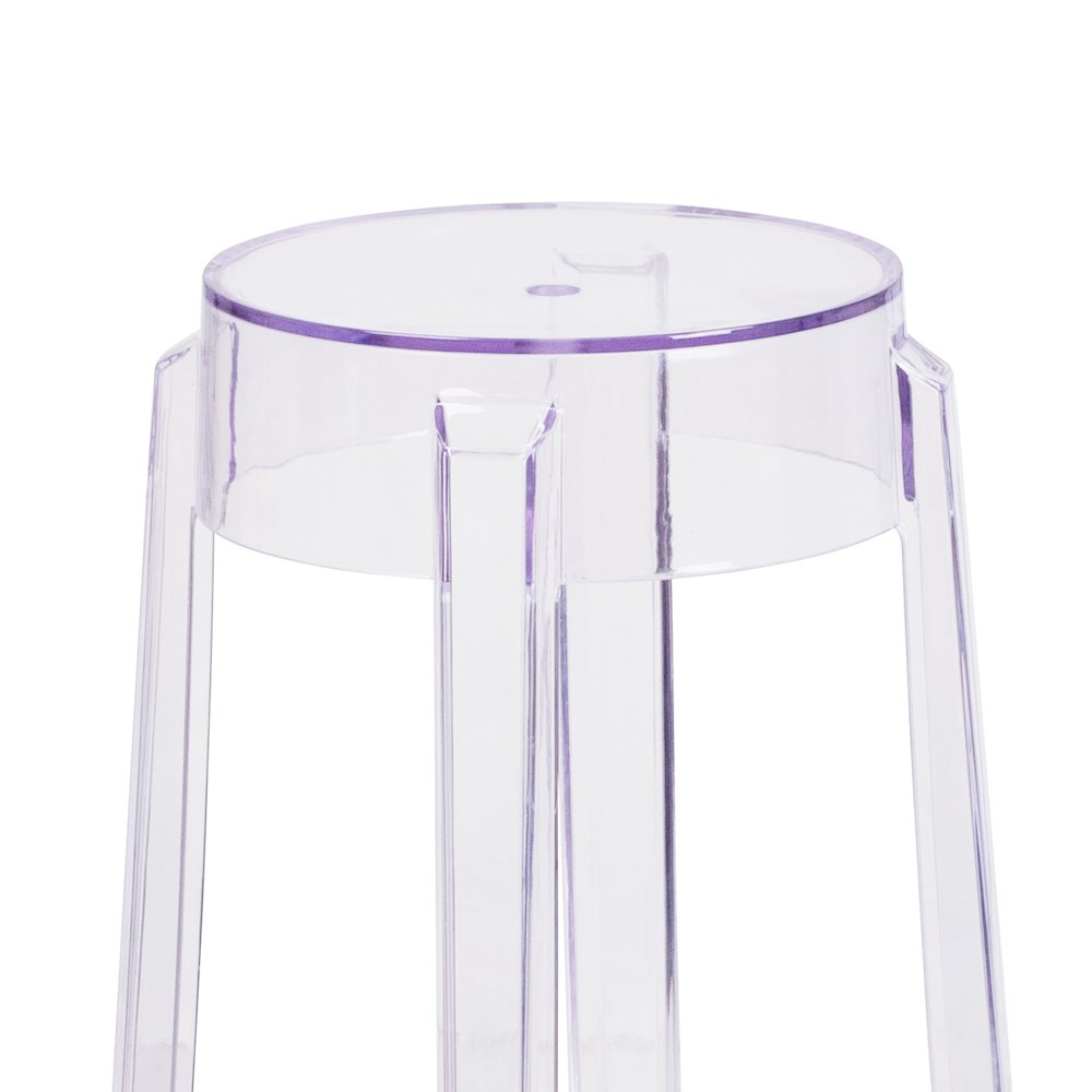 25.75'' High Transparent Counter Height Stool. Picture 4