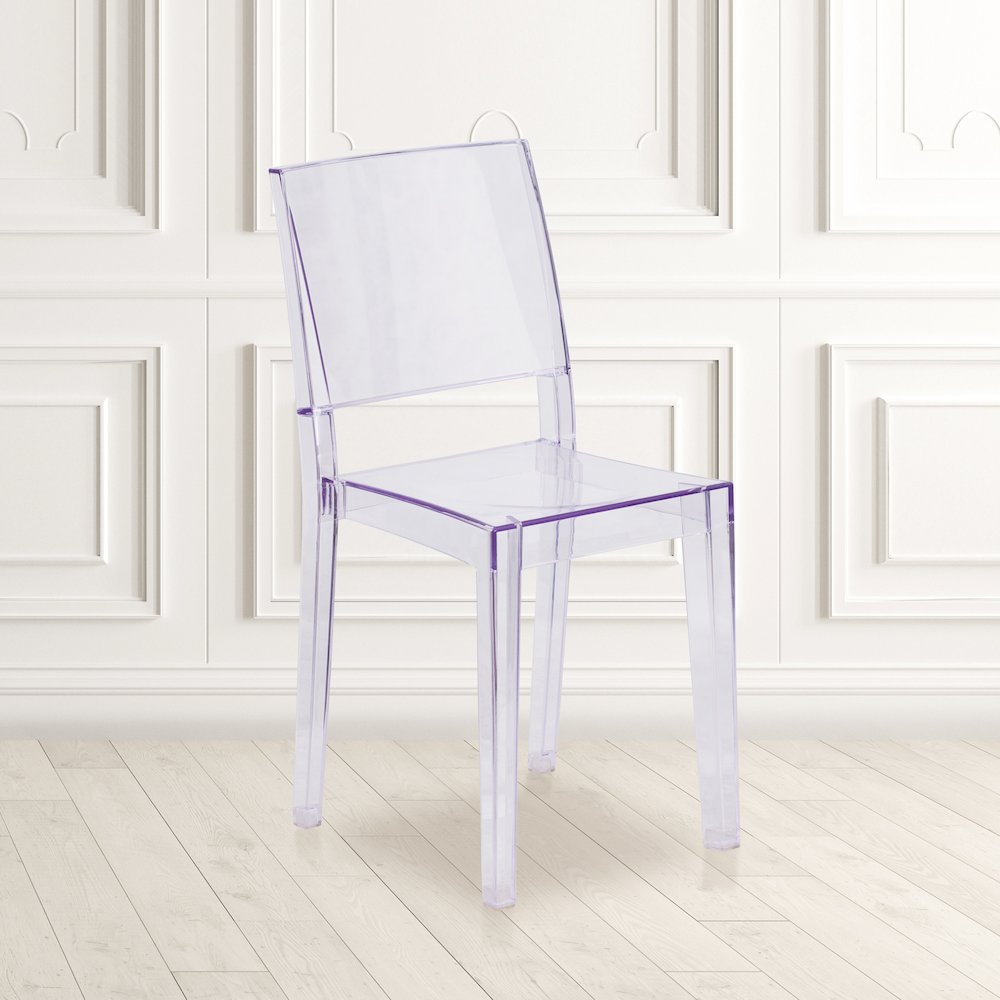 Transparent Stacking Side Chair. Picture 2