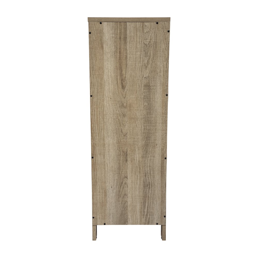 Farmhouse Bathroom Storage Organizer with Drawers, Brown. Picture 8