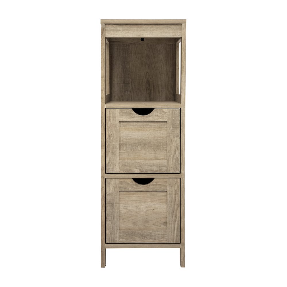 Farmhouse Bathroom Storage Organizer with Drawers, Brown. Picture 11