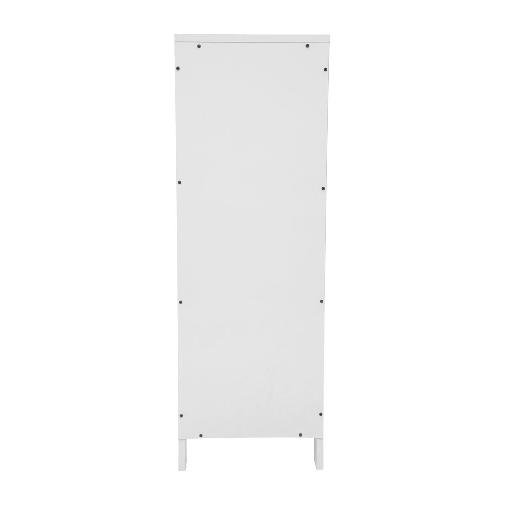 Farmhouse Bathroom Storage Organizer with Drawers, White. Picture 8