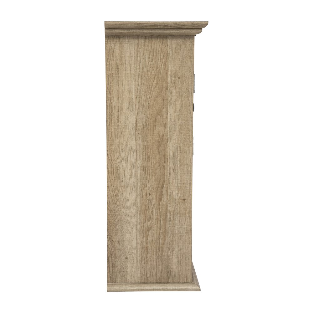 Farmhouse Wall Mounted Bathroom Medicine Cabinet, Brown. Picture 9